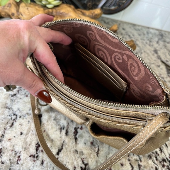 Brighton Metallic Gold Crossbody Bag - Picture 9 of 12